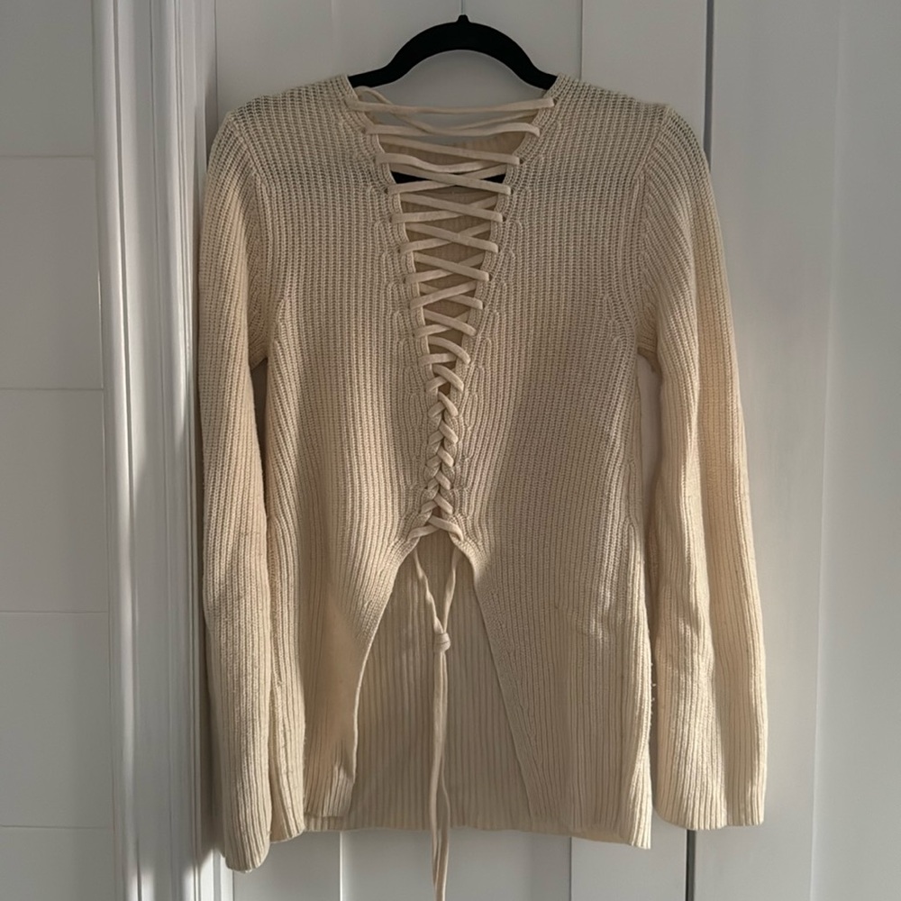 ALC Cream Wool & Cashmere Sweater, size XS